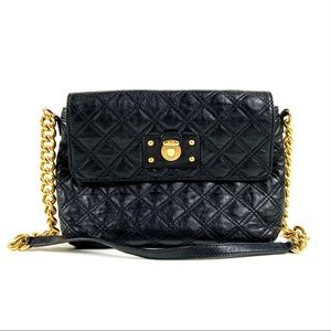 Marc Jacobs Quilted Leather bag Black Gold Chain